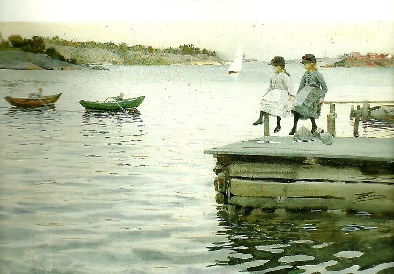 Anders Zorn kapprodd oil painting picture
